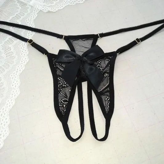 Black pearl lingerie underwear from start to take off the lace massage orgasm thong big yards